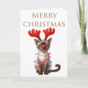 Tarjeta Navidades de gatos connotados de Cat Whimsy