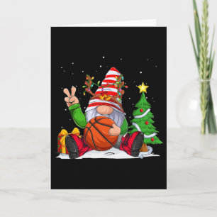 Tarjeta Navidades De Gnome En Temporada De Invierno Para N