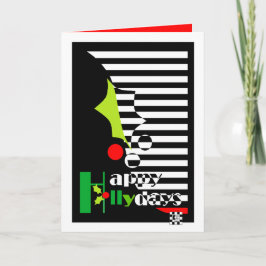 Tarjeta Navidades de Happy Holly Days