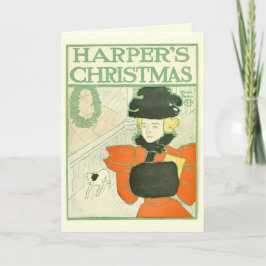 Tarjeta Navidades de Harper doblados