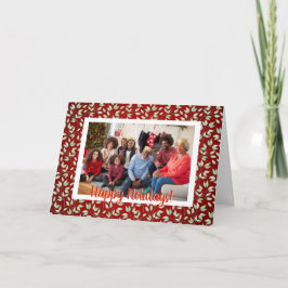 Tarjeta Navidades de invierno dejan foto