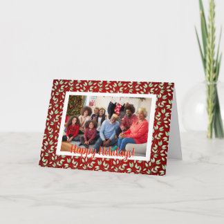 Tarjeta Navidades de invierno dejan foto