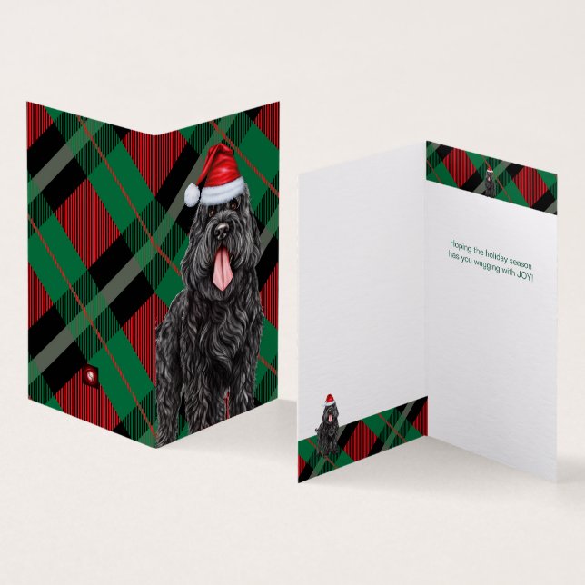 Tarjeta Navidades de juguetes de festividad de perro del t (Interior y exterior)