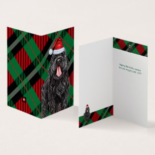 Tarjeta Navidades de juguetes de festividad de perro del t