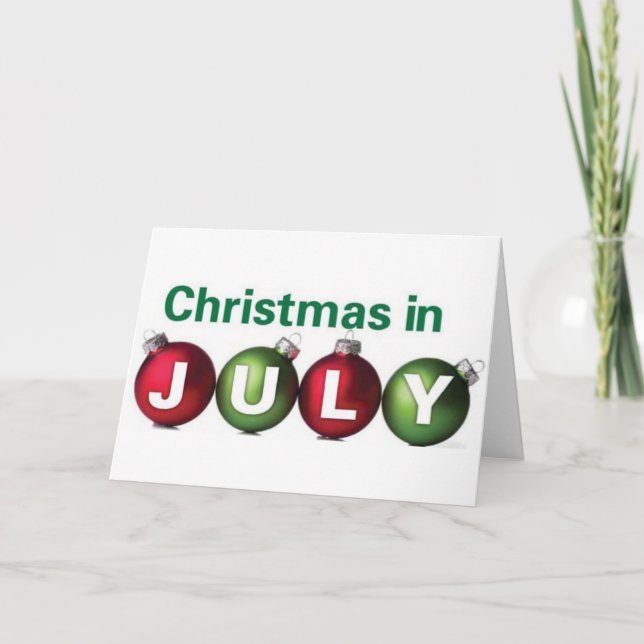 Tarjeta Navidades de julio (Anverso)