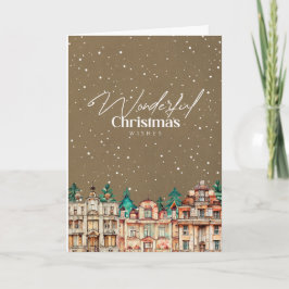 Tarjeta Navidades de Kraft construyendo estilo escandinavo