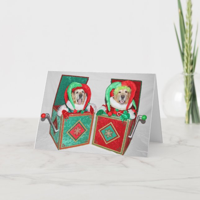 Tarjeta Navidades de la caja del recuperador de oro (Anverso)