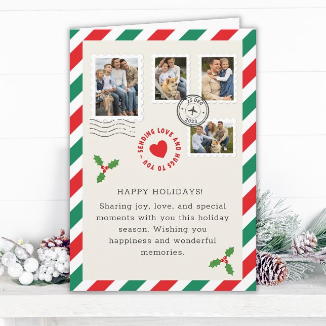 Tarjeta Navidades de la carta navideña foto de la familia  (Subido por el creador)