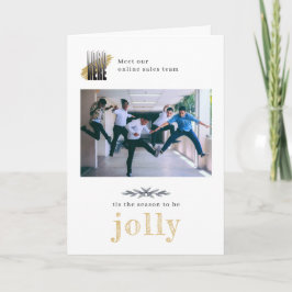 Tarjeta Navidades de la compañía contemporánea Photo Jolly