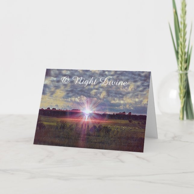 Tarjeta Navidades de la Divina Noche Navidades de arte (Anverso)