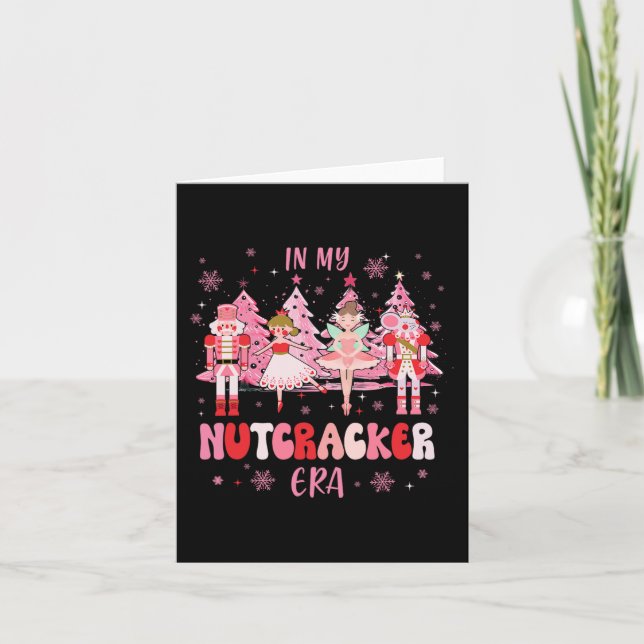 Tarjeta Navidades de la era de los nutcracker ballet F (Anverso)