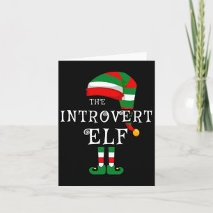 Tarjeta Navidades de la familia de los elfos que coinciden
