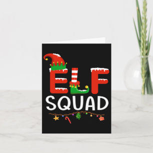 Tarjeta Navidades de la familia Elf coincidiendo con pijam