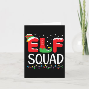 Tarjeta Navidades de la familia Elf coincidiendo con pijam