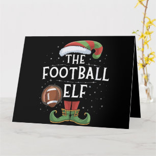Tarjeta Navidades de la Familia Elf de Fútbol Americano