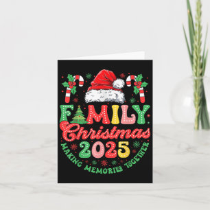 Tarjeta Navidades de la familia Groovy 2025 Haciendo Recue
