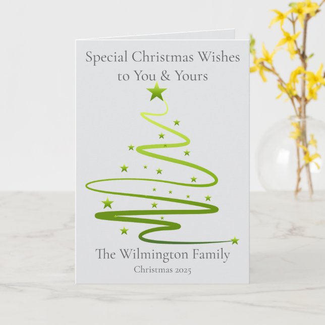 Tarjeta Navidades de la familia Razzle Dazzle festividad p (flor amarilla)