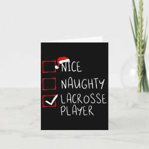 Tarjeta Navidades de la lista de jugadores de Nice Naughty