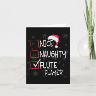 Tarjeta Navidades de la lista de jugadores de Nice Naughty