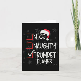Tarjeta Navidades de la lista de jugadores de trompeta tra