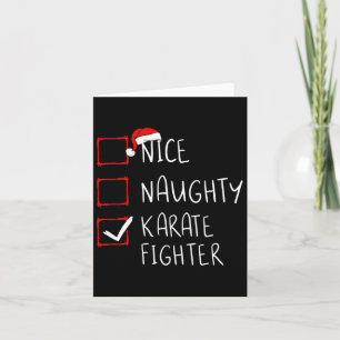 Tarjeta Navidades de la lista de luchadores de Nice Naught