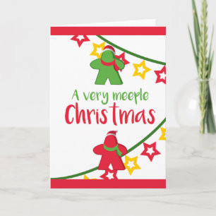 Tarjeta Navidades de la mesa de juego