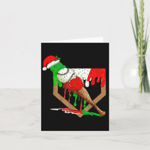 Tarjeta Navidades de la Navidad en el béisbol, beisbol, he