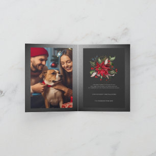 Tarjeta Navidades de la Red Poinsettia