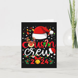 Tarjeta Navidades de la tripulación de un primo Familia Ch