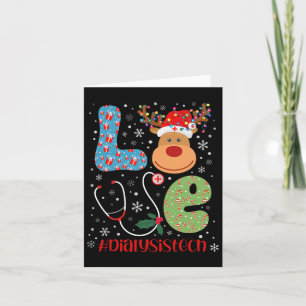 Tarjeta Navidades de la vida tecnológica de la diálisis am