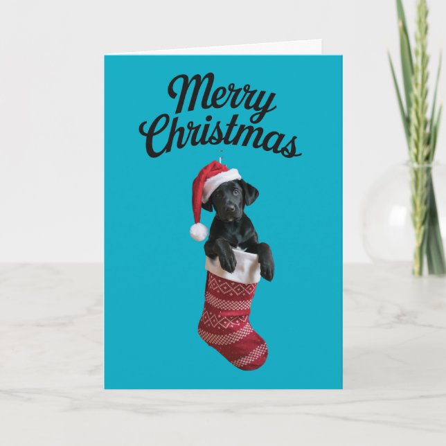 Tarjeta Navidades de Laboratorio Negro (Anverso)