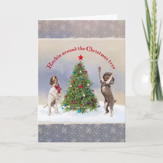 Tarjeta Navidades de Lagotto (Anverso)