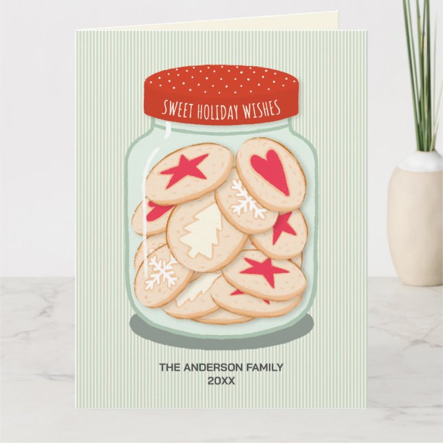 Tarjeta Navidades de los buenos deseos de vacaciones (Anverso)