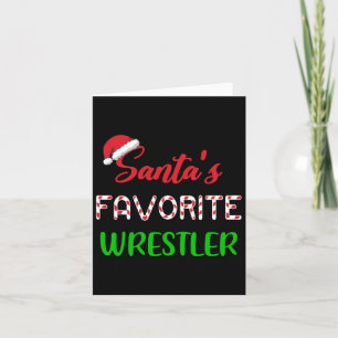 Tarjeta Navidades de lucha libre divertidos favoritos de l