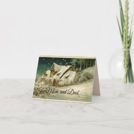 Tarjeta Navidades De Mamá Y Papá