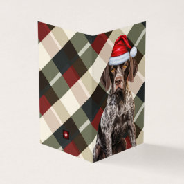 Tarjeta Navidades de manjares de vacaciones de perro de Sh