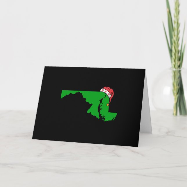 Tarjeta Navidades de Maryland cutan a Navidades regalo ver (Anverso)