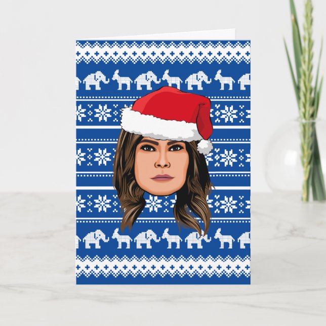 Tarjeta NAVIDADES de MELANIA TRUMP (Anverso)