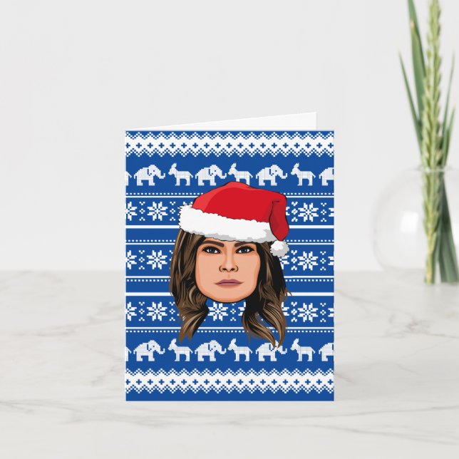 Tarjeta NAVIDADES de MELANIA TRUMP (Anverso)