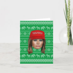 Tarjeta Navidades de Melania Trump MAGA