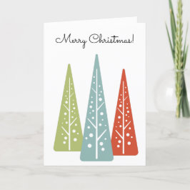 Tarjeta Navidades de mensajes Personalizados de árboles mo