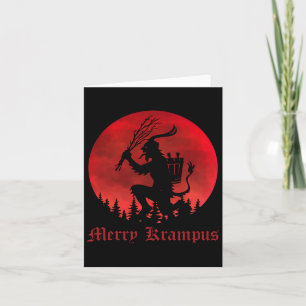 Tarjeta Navidades de Merry Krampus Navidad Horror Sudor Su
