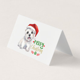 Tarjeta Navidades de Merry Westie