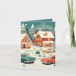 Tarjeta Navidades de Mid Century
