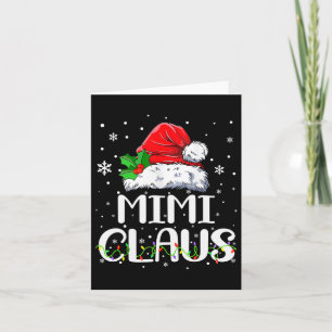 Tarjeta Navidades de Mimi Claus Familia Pajama Matando Nav