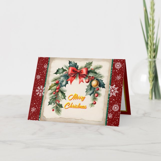 Tarjeta Navidades de moda Hermosa colección de fiestas (Anverso)