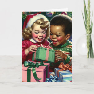 Tarjeta Navidades de moda tradicional