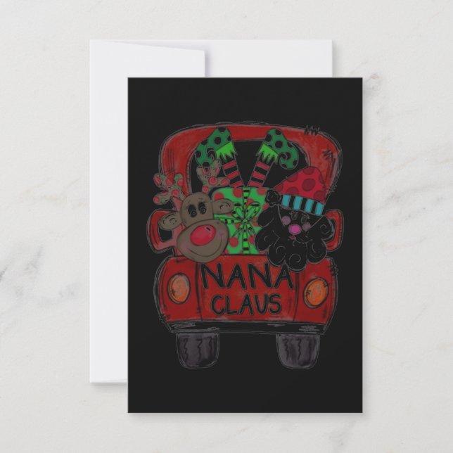 Tarjeta Navidades de Nana Claus (Anverso)
