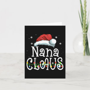 Tarjeta Navidades de Nana Claus Familia Pajama Matando Nav