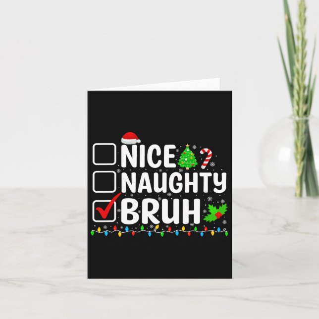 Tarjeta Navidades de Niza y Bruh iluminan a los hombres de (Anverso)